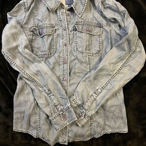 Guess Light Blue Denim Shirt
